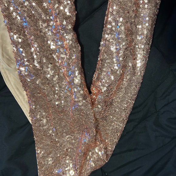 Hot Miami Styles Gold and Cream Bodysuit with Luxe Details - Picture 4 of 5